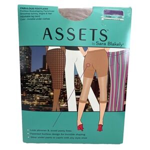 Assets by Spanx Fabulous Footless Body Shaping Pantyhose Nude Size 5